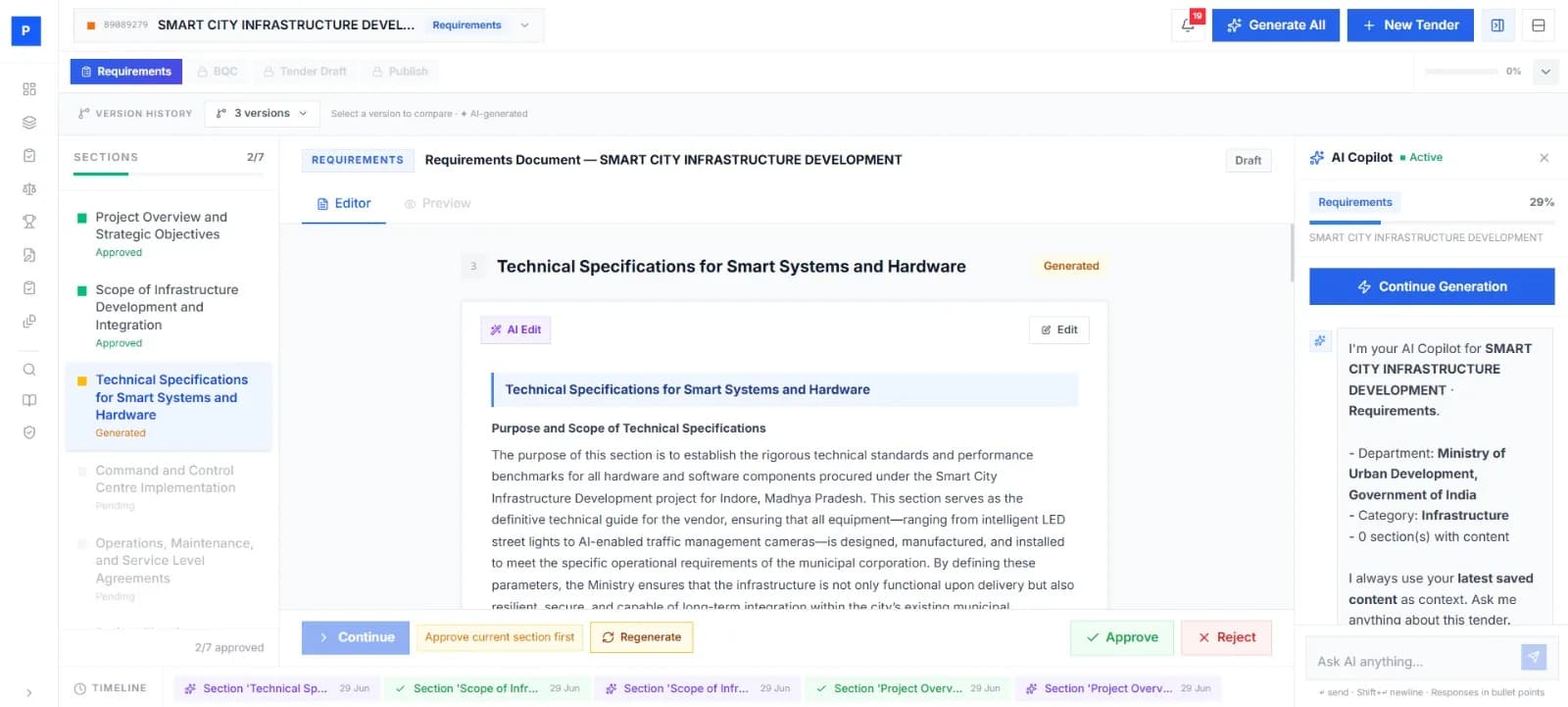 Tender Automation in the PredCo platform